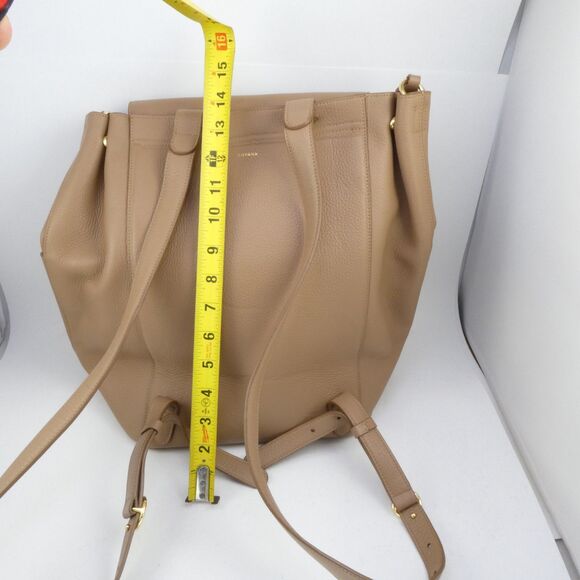 Cuyana Women’s Leather Backpack 13-inc - Cappuccino Missing 1 Metal Button See main image 6